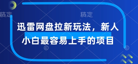 迅雷网盘拉新玩法，新人小白最容易上手的项目-读读学社